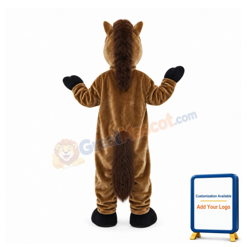 Brown Horse Animal Mascot Costume