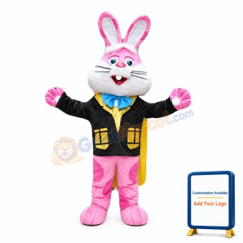 Animal Pink Rabbit Mascot Costume