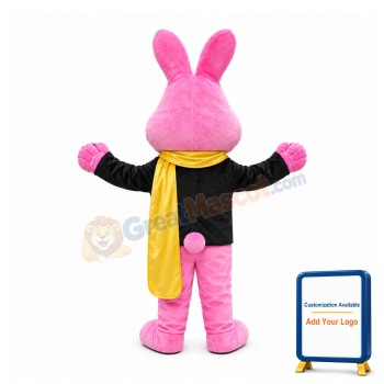 Animal Pink Rabbit Mascot Costume