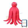 Lovely Red Octopus Mascot Costume