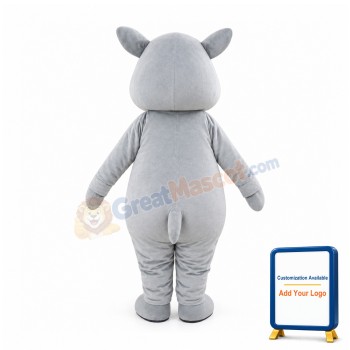 Happy Rhinoceros Mascot Costume