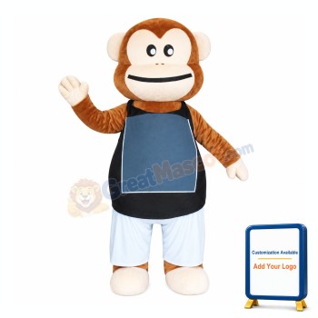 Lovely Brown Monkey Mascot Costume