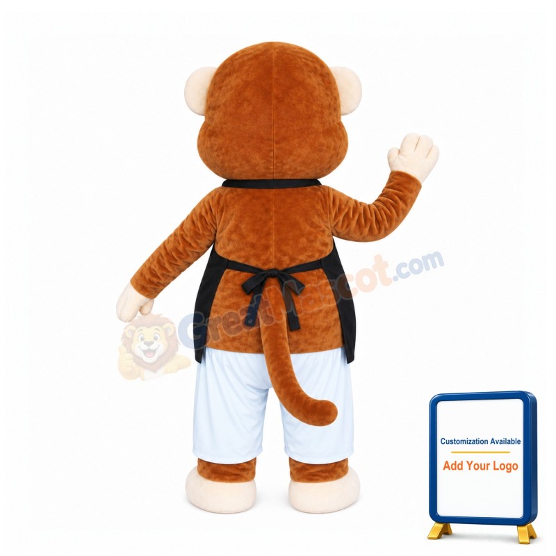 Lovely Brown Monkey Mascot Costume