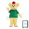 Happy Yellow Mouse Mascot Costume