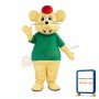 Happy Yellow Mouse Mascot Costume