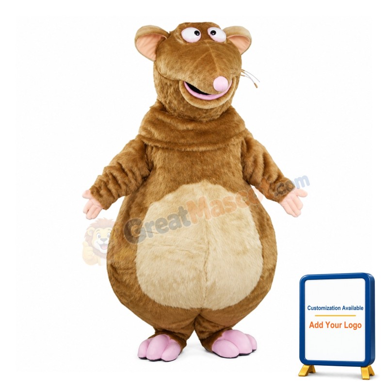 Funny Brown Mouse Mascot Costume