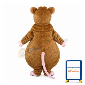 Funny Brown Mouse Mascot Costume