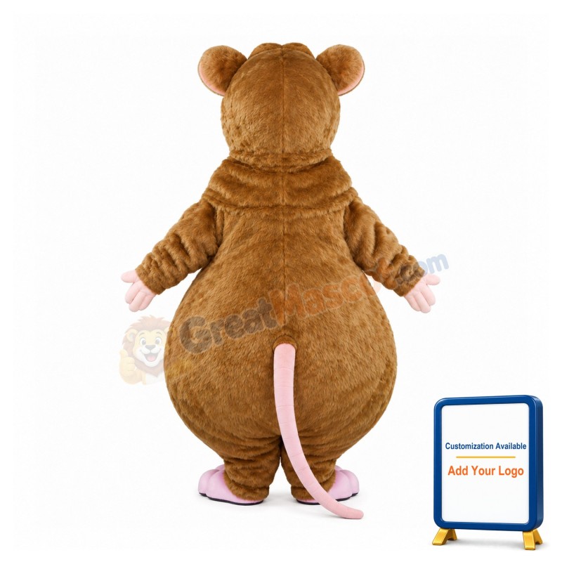 Funny Brown Mouse Mascot Costume