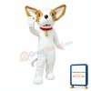Lovely White & Brown Dog Mascot Costume