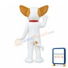 Lovely White & Brown Dog Mascot Costume