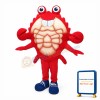 Realistic Crab Mascot Costume