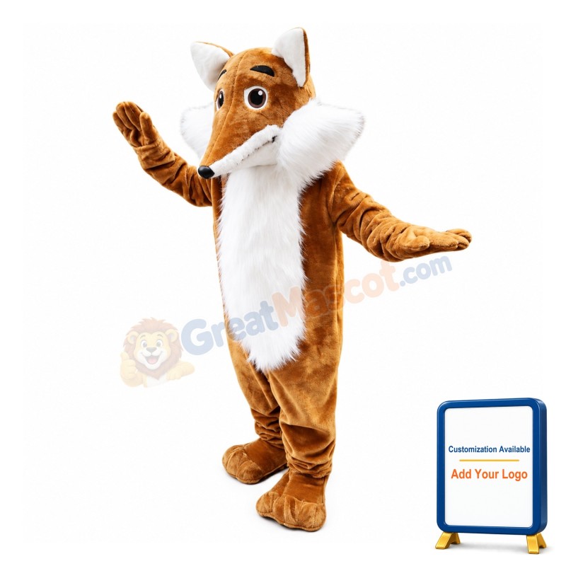 Plush Fox Mascot Costume