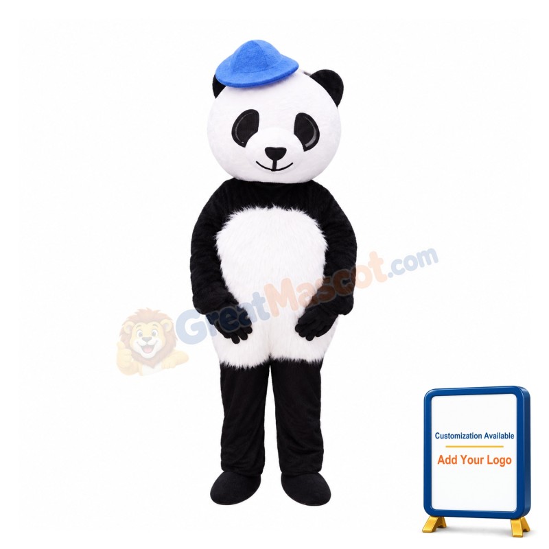 Panda Boy Mascot Costume