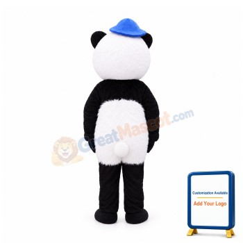 Panda Boy Mascot Costume