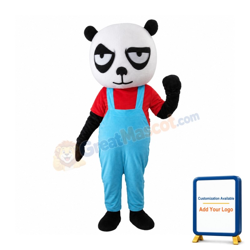 Fierce Panda Mascot Costume