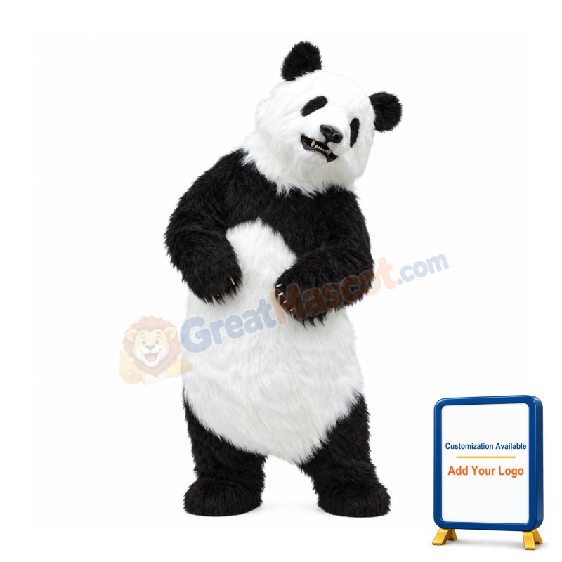Realistic Wild Panda Mascot Costume