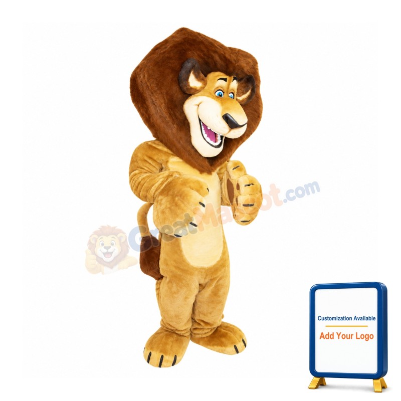 Alex the Lion Mascot Costume