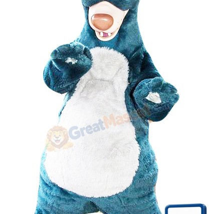 Funny Blue Bear Mascot Costume