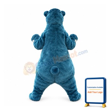 Funny Blue Bear Mascot Costume