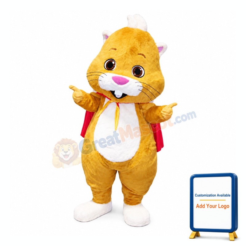 Lovely Yellow Mouse Mascot Costume