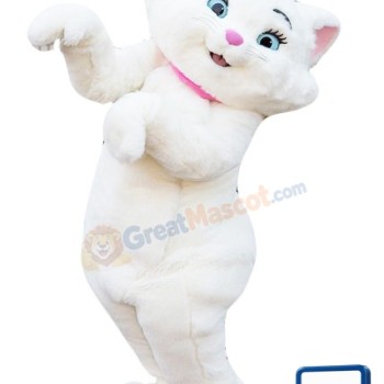 White Cat Mascot Costume