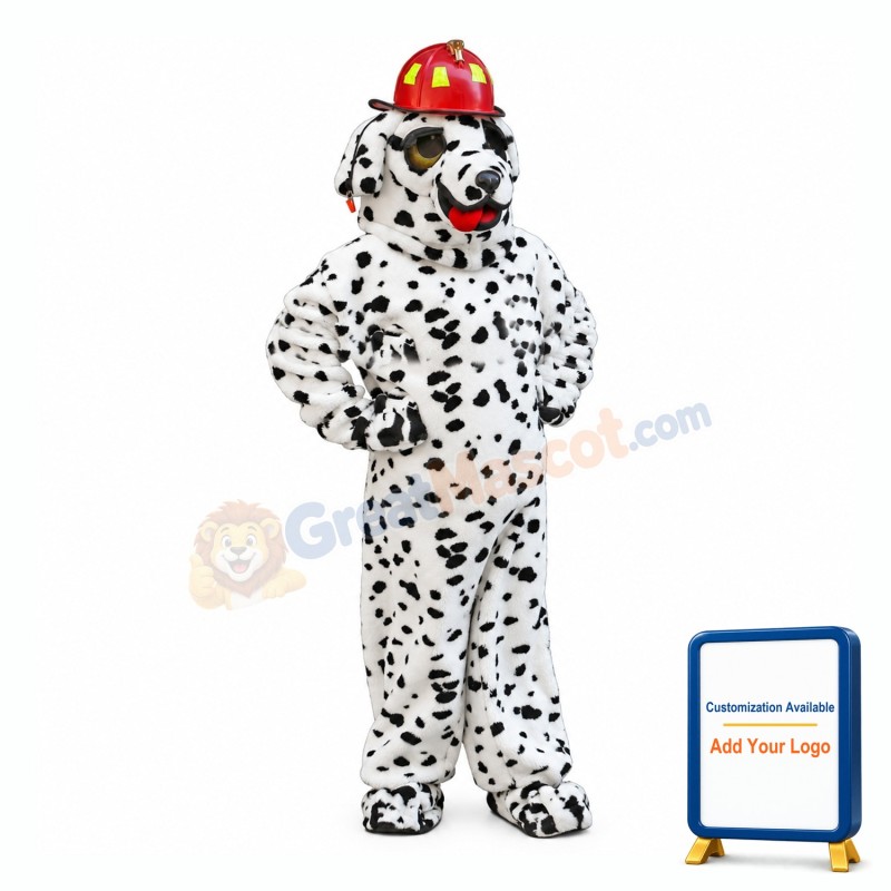 Dalmatian Fire Dog Mascot Costume