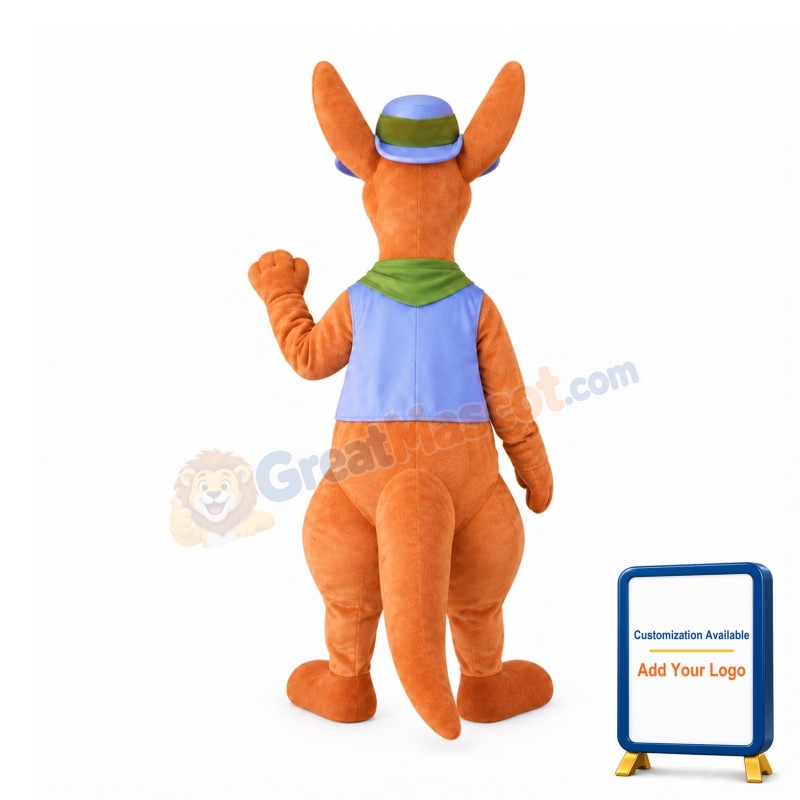 College Kangaroo Mascot Costume