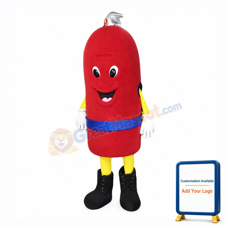 Fire Extinguisher Mascot Costume
