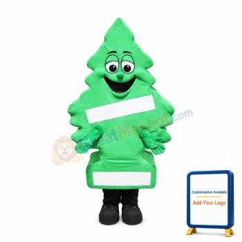 Cute Green Tree Mascot Costume
