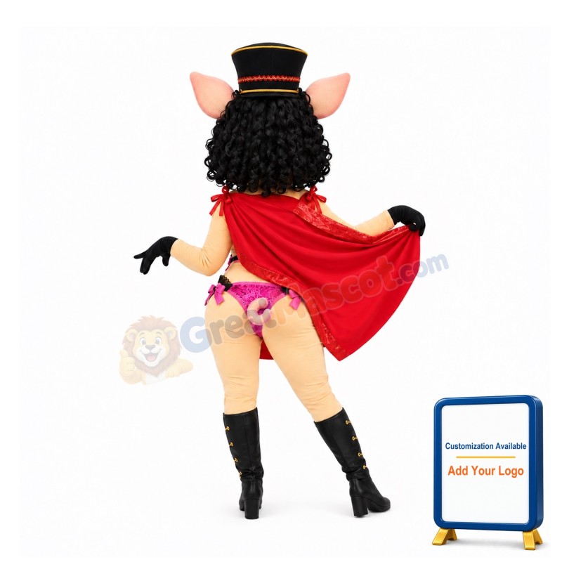 Custom Made Lady Piggy Mascot Costume