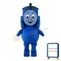 Blue Train Mascot Costume