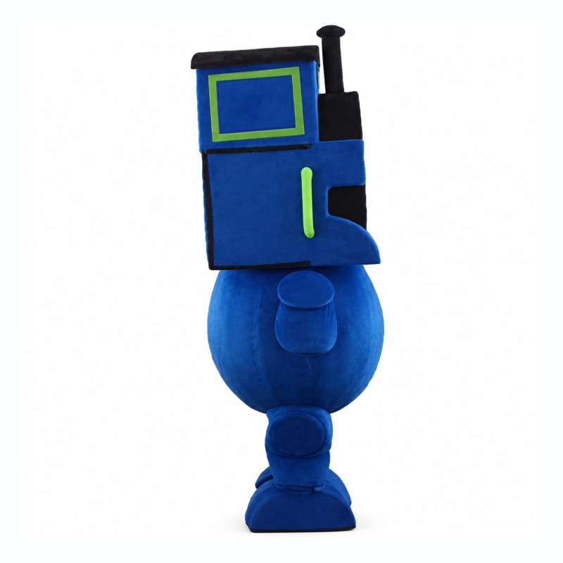Blue Train Mascot Costume