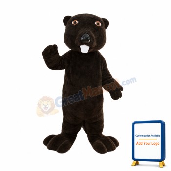 Superb Brown Beaver Mascot Costume
