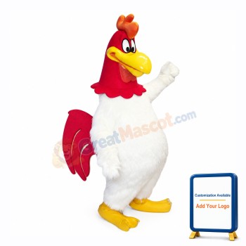 White Chicken Mascot Costume