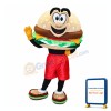 Happy Hamburger Mascot Costume