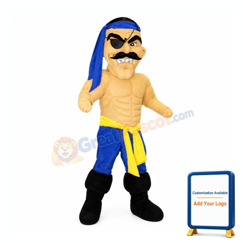 Power Pirate Mascot Costume