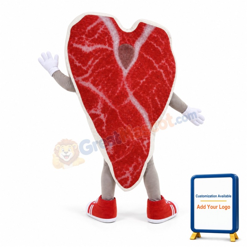 Steak Mascot Costume