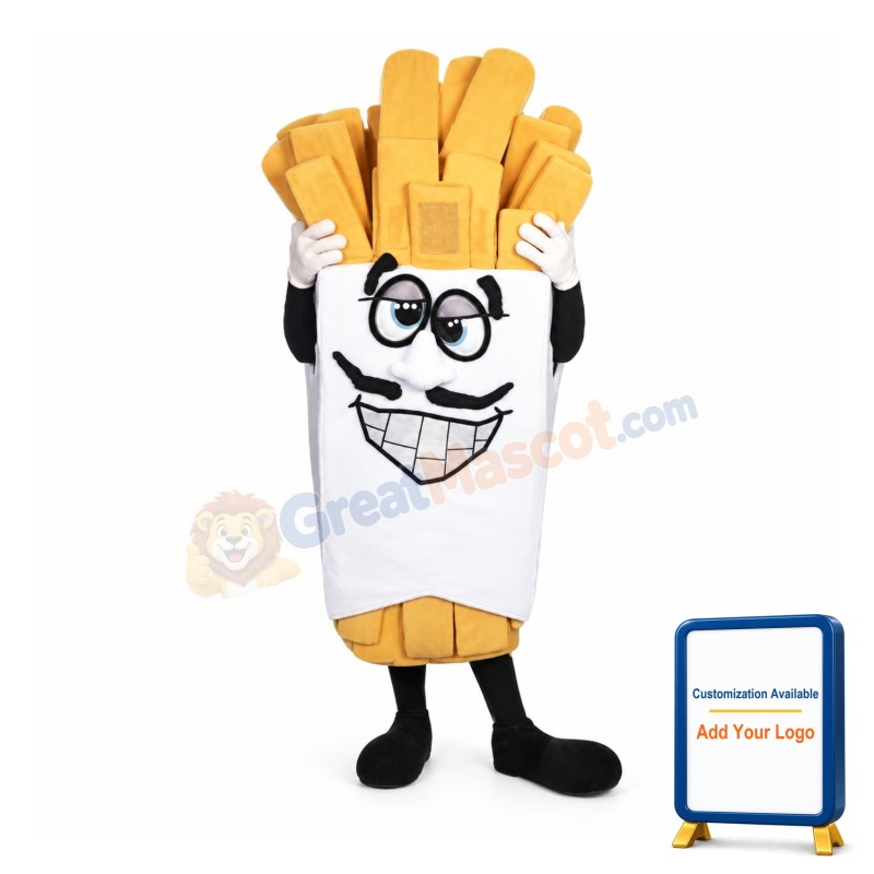 Superb French Fries Mascot Costume