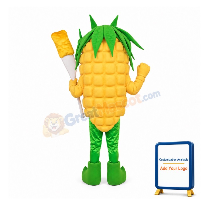 Happy Lightweight Corn Mascot Costume