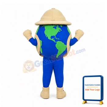 Happy Globe Mascot Costume