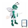 Sport Green Bee Mascot Costume