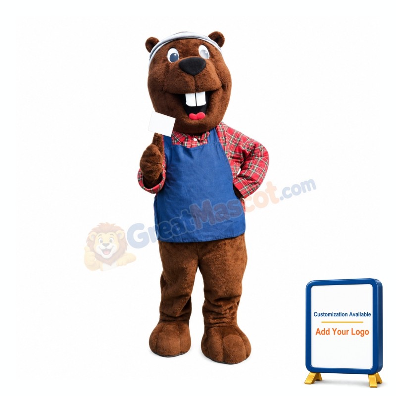 College Lightweight Beaver Mascot Costume