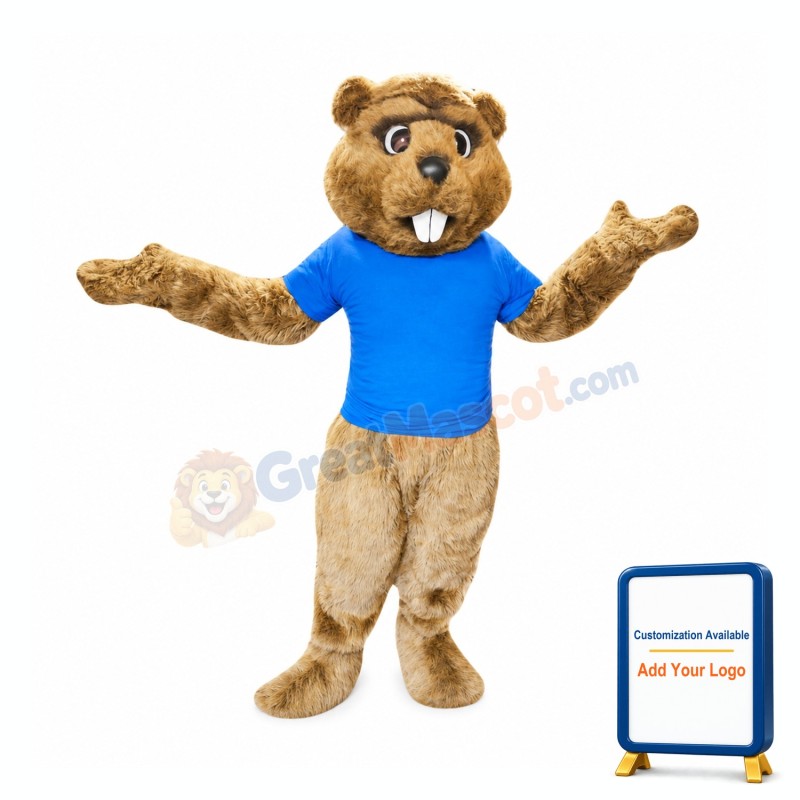 Sport Beaver Mascot Costume