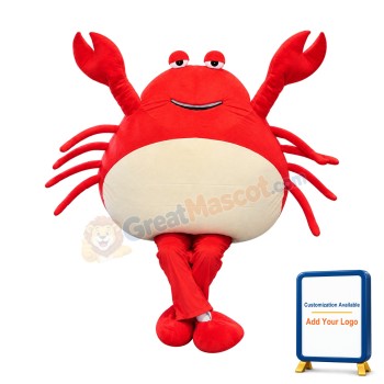 Red Crab Mascot Costume