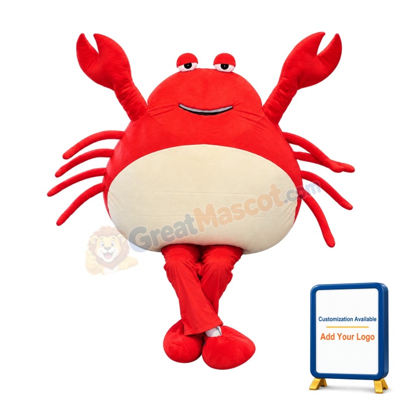 Red Crab Mascot Costume