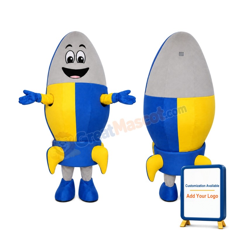 Superb Rocket Mascot Costume