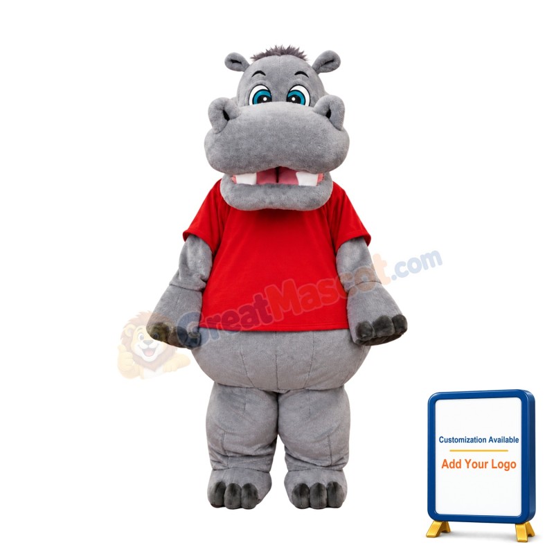 Hippo Mascot Costume