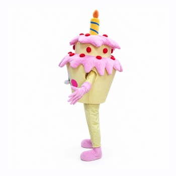 Happy Lightweight Birthday Cake Mascot Costume