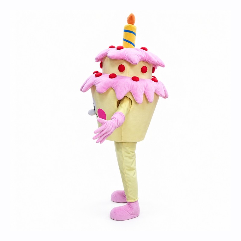 Happy Lightweight Birthday Cake Mascot Costume
