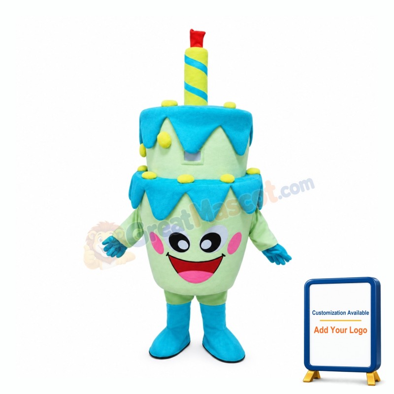 Superb Birthday Cake Mascot Costume